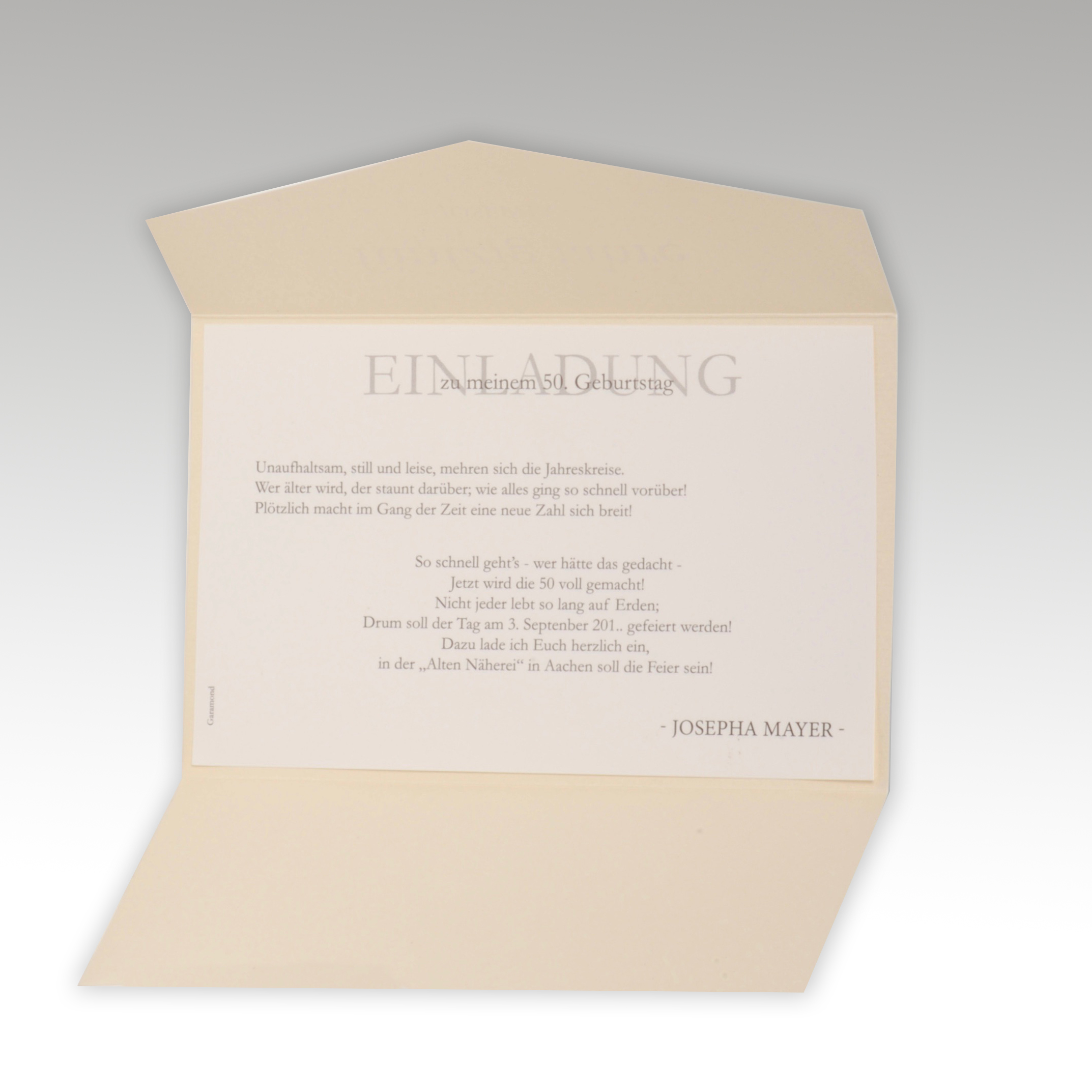 Einladungskarte - A 2070/T – Bild 2