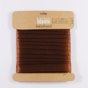 Satinband braun - 15 mm - 2 m