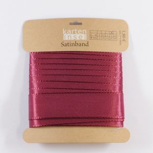 Satinband bordeaux - 15 mm - 2 m
