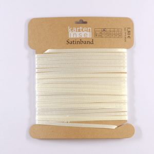 Satinband creme - 3 mm - 5 m