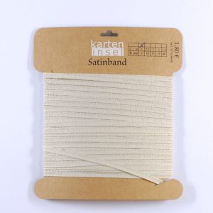 Satinband natur - 3 mm - 5 m