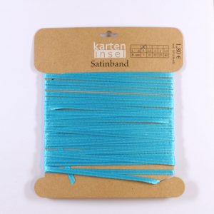 Satinband türkis- 3 mm - 5 m